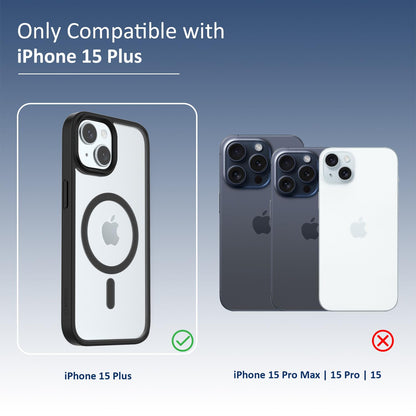 Back Cover for iPhone 13 Case (Scratch Proof | TPU + Tough Polycarbonate Back I 6 ft Drop Protection Tested I Black - Transparent I No Yellowing)