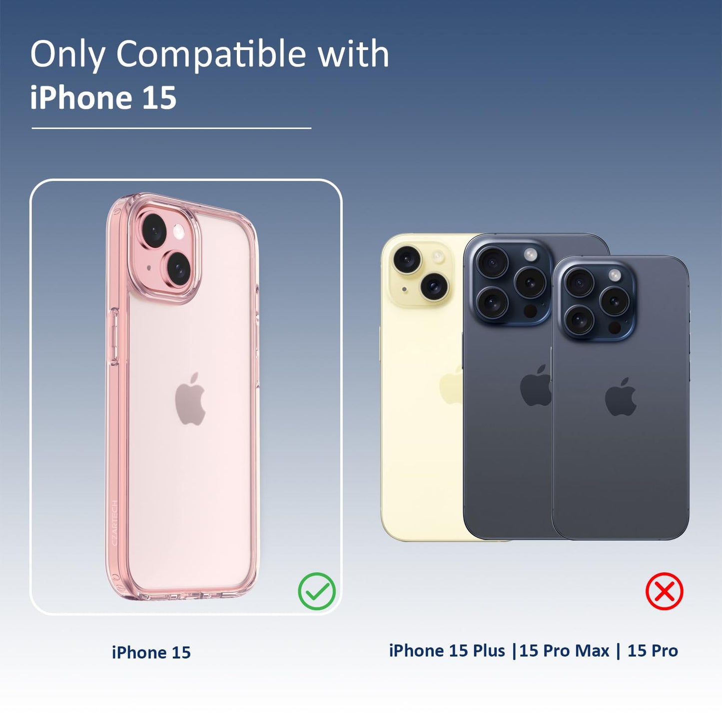 Back Cover for iPhone 13 Case (Scratch Proof | TPU + Tough Polycarbonate Back I 6 ft Drop Protection Tested I Black - Transparent I No Yellowing)