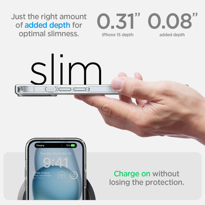 Back Cover for iPhone 13 Case (Scratch Proof | TPU + Tough Polycarbonate Back I 6 ft Drop Protection Tested I Black - Transparent I No Yellowing)