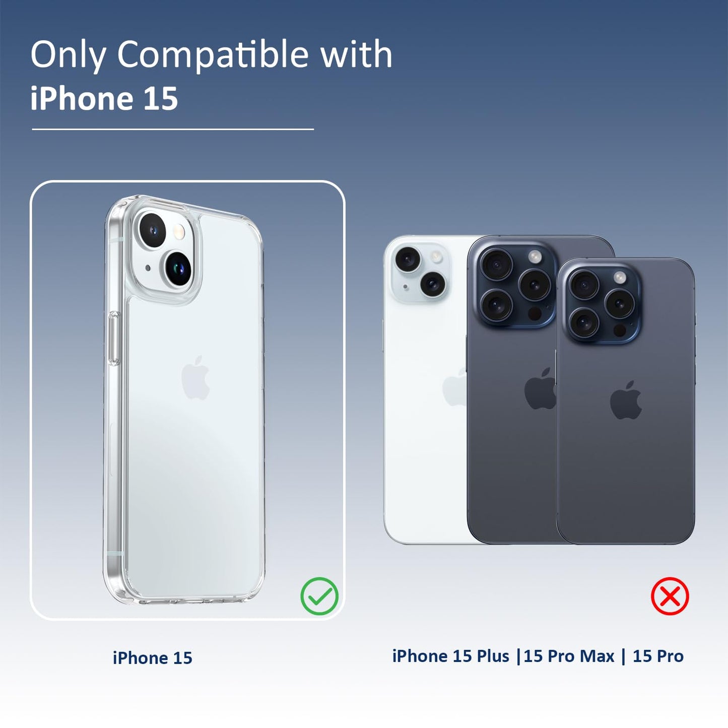 Back Cover for iPhone 13 Case (Scratch Proof | TPU + Tough Polycarbonate Back I 6 ft Drop Protection Tested I Black - Transparent I No Yellowing)