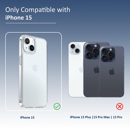 Back Cover for iPhone 13 Case (Scratch Proof | TPU + Tough Polycarbonate Back I 6 ft Drop Protection Tested I Black - Transparent I No Yellowing)