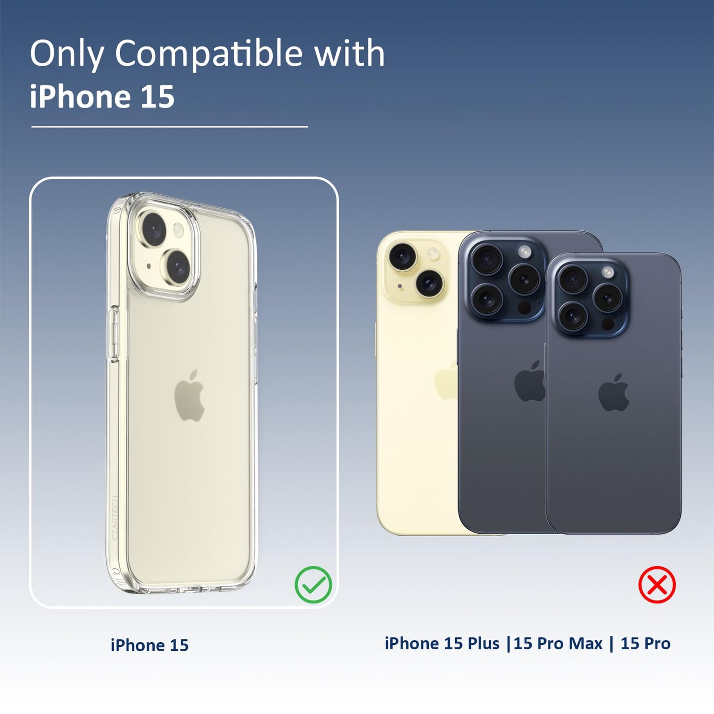 Back Cover for iPhone 13 Case (Scratch Proof | TPU + Tough Polycarbonate Back I 6 ft Drop Protection Tested I Black - Transparent I No Yellowing)