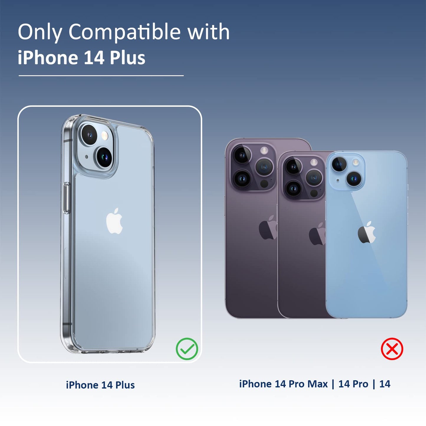 Back Cover for iPhone 13 Case (Scratch Proof | TPU + Tough Polycarbonate Back I 6 ft Drop Protection Tested I Black - Transparent I No Yellowing)