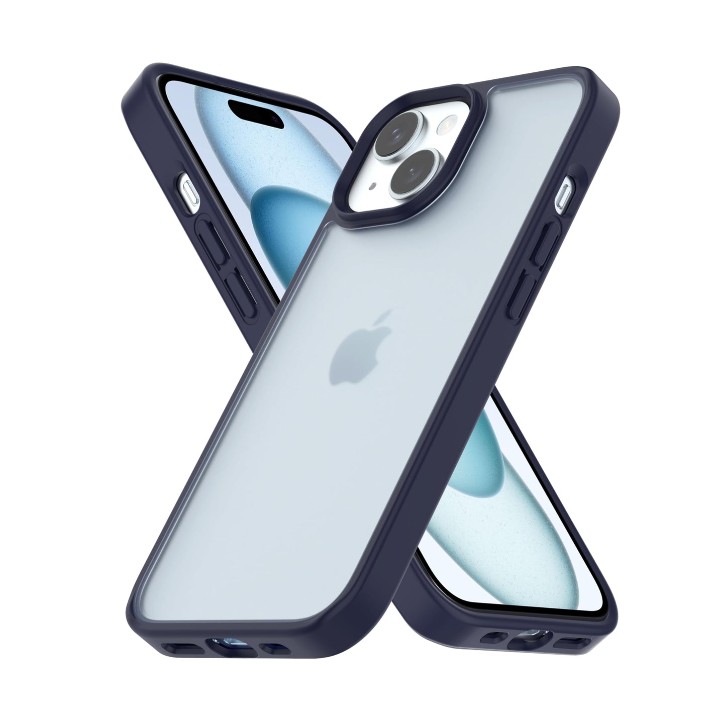 Back Cover for iPhone 13 Case (Scratch Proof | TPU + Tough Polycarbonate Back I 6 ft Drop Protection Tested I Black - Transparent I No Yellowing)