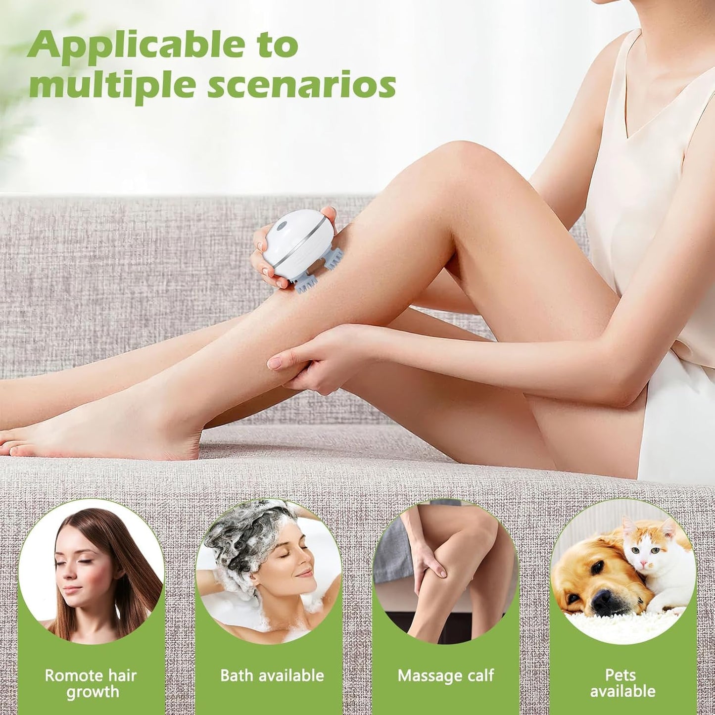 Head Massager For Scalp, Scalp Massage, Electric Scalp Massager, Hair Massager For Hair Growth, Body Massager