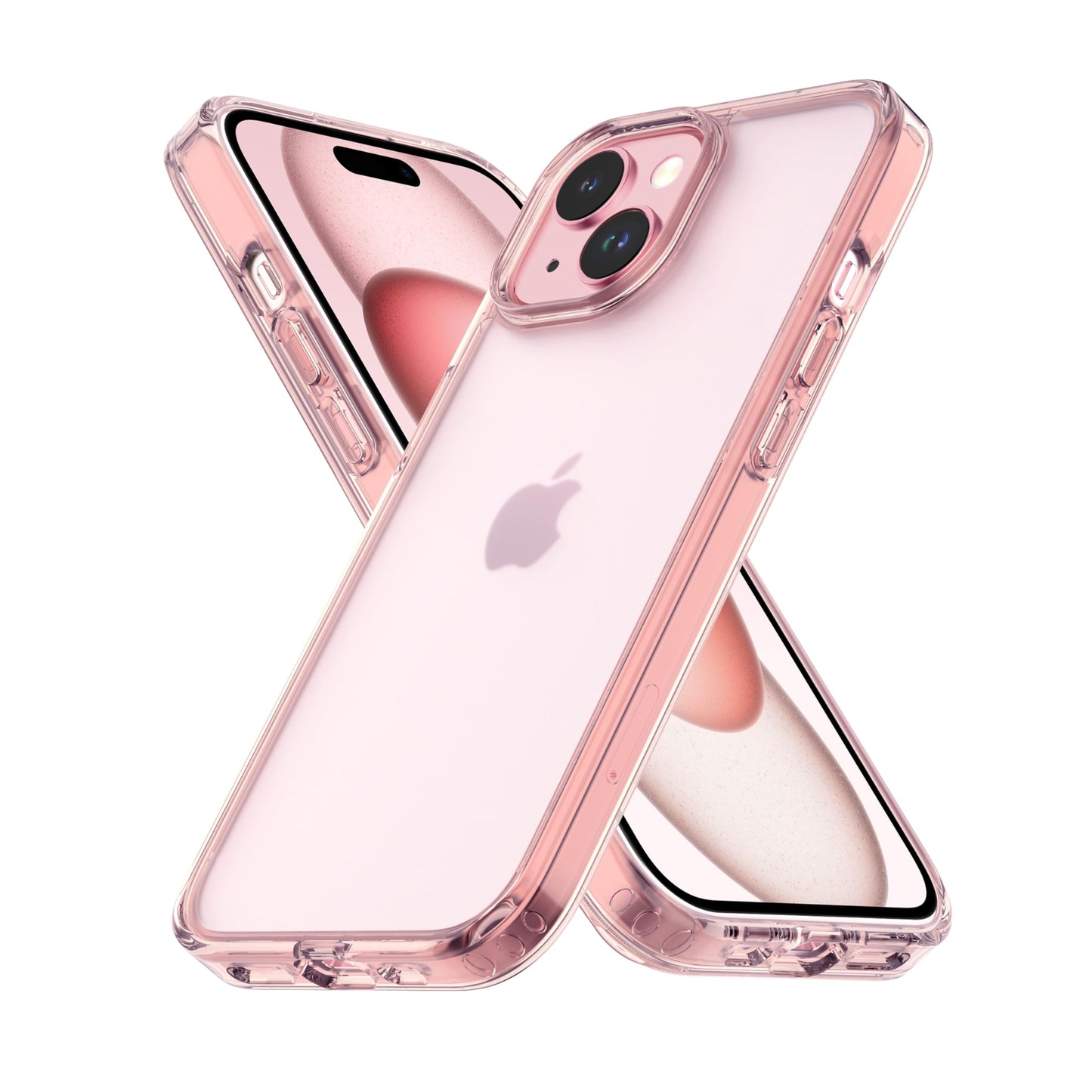 Back Cover for iPhone 13 Case (Scratch Proof | TPU + Tough Polycarbonate Back I 6 ft Drop Protection Tested I Black - Transparent I No Yellowing)