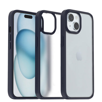 Back Cover for iPhone 13 Case (Scratch Proof | TPU + Tough Polycarbonate Back I 6 ft Drop Protection Tested I Black - Transparent I No Yellowing)