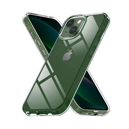 Back Cover for iPhone 13 Case (Scratch Proof | TPU + Tough Polycarbonate Back I 6 ft Drop Protection Tested I Black - Transparent I No Yellowing)